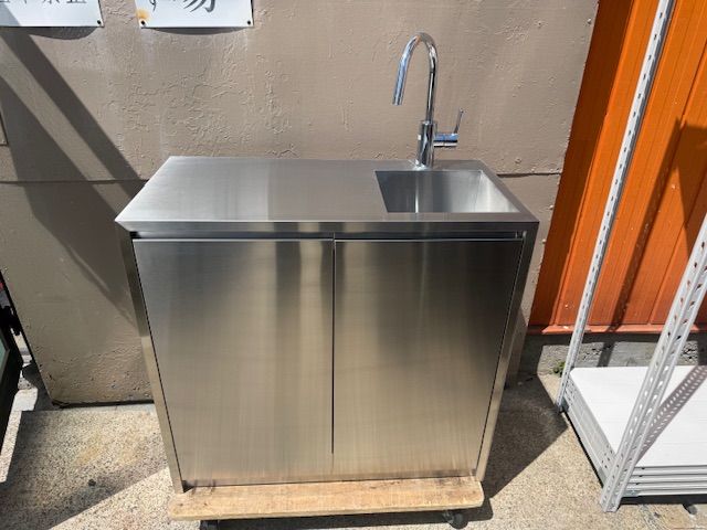 バーノ900 右シンク開き扉　買取しました　シンク　流し台　ミラタップ(旧サンワカンパニー)